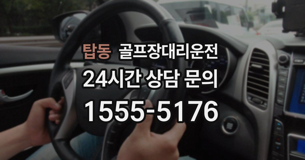 골프장대리운전 서비스