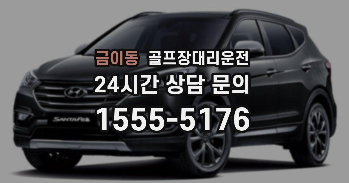 골프장대리운전 서비스