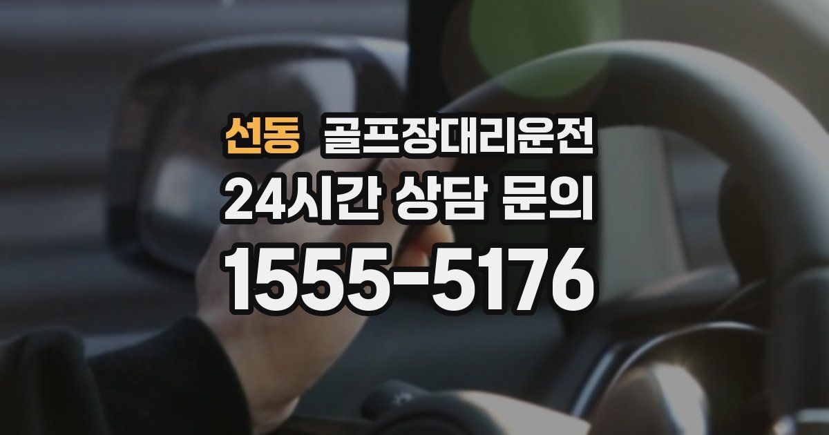 골프장대리운전 서비스