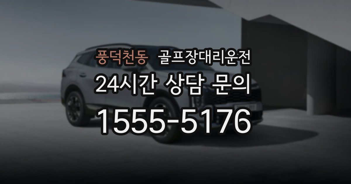 골프장대리운전 서비스