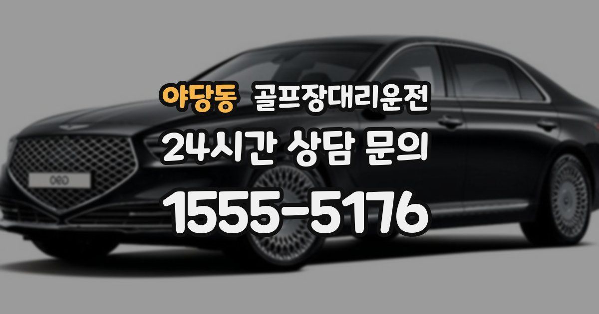 골프장대리운전 서비스