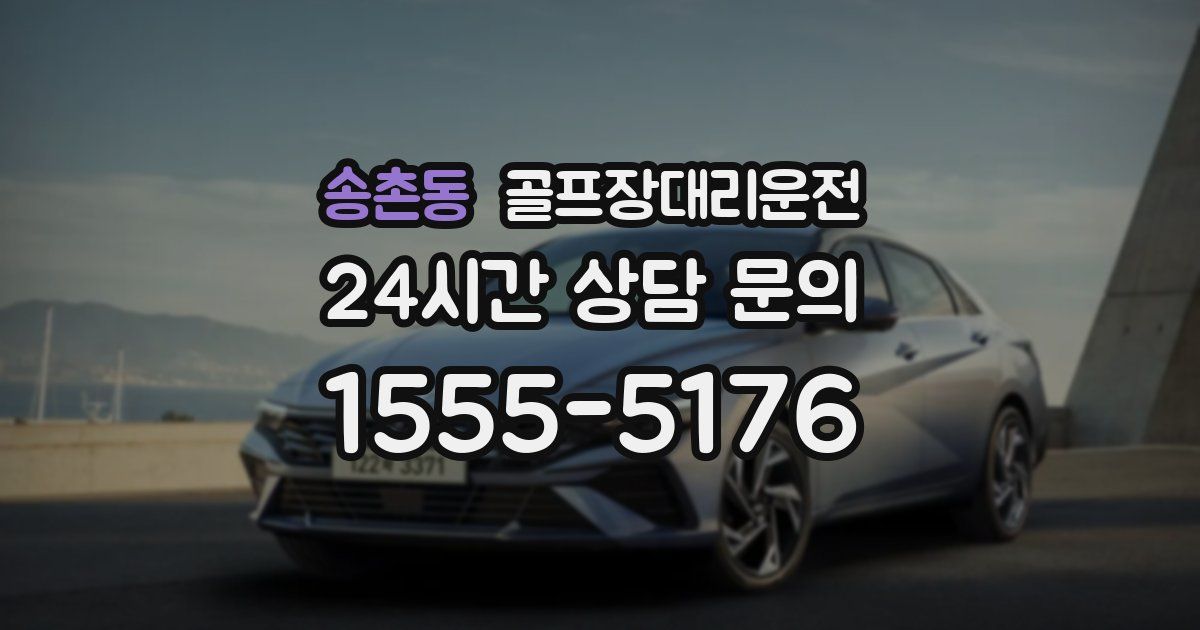 골프장대리운전 서비스