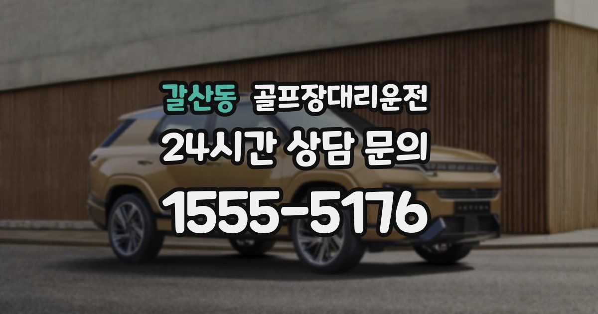 골프장대리운전 서비스