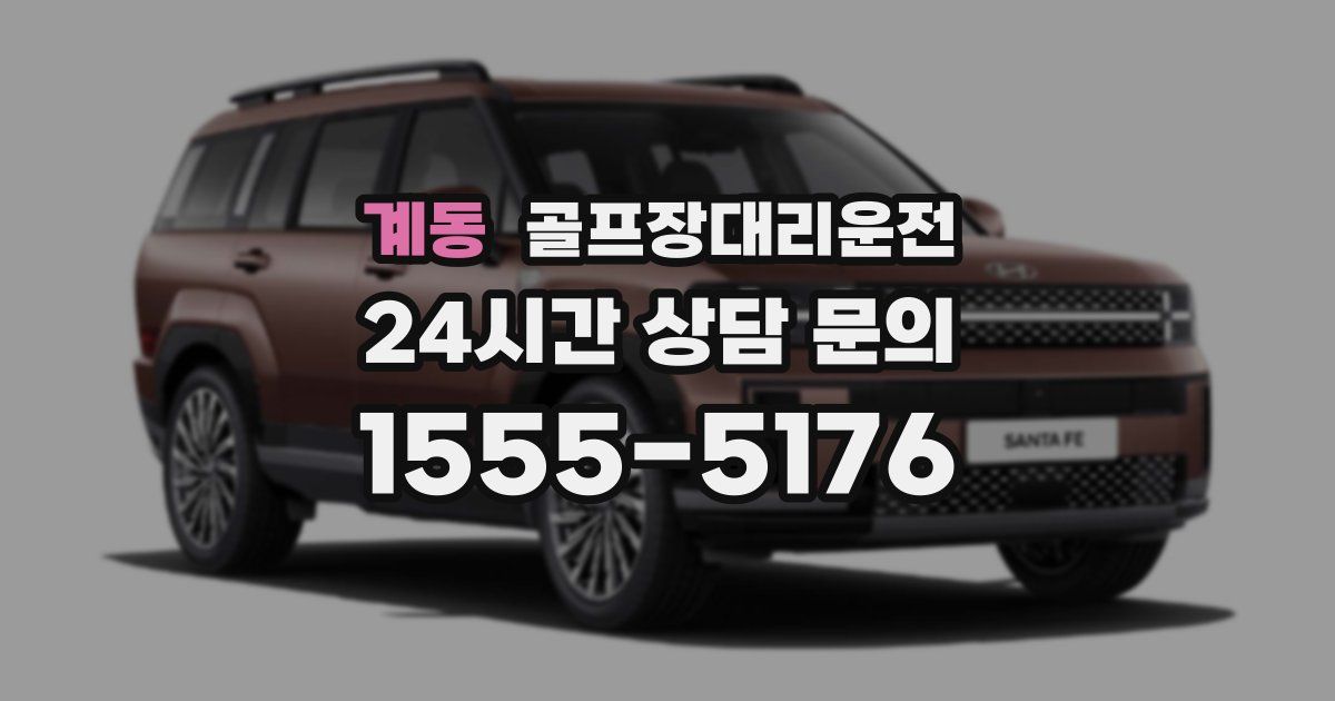 골프장대리운전 서비스