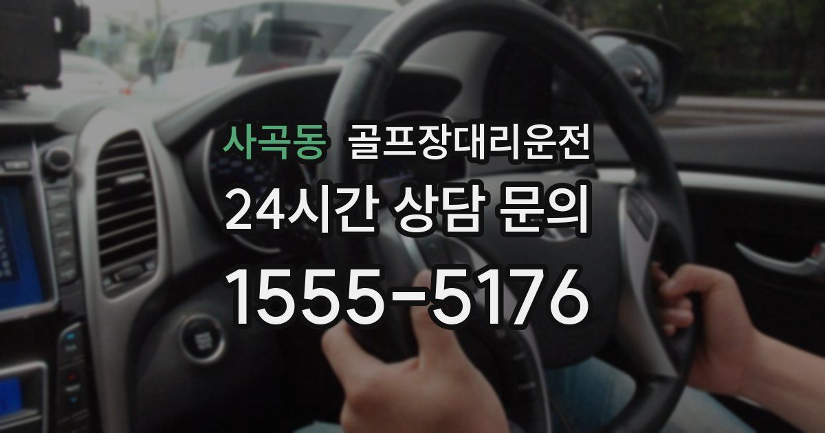 골프장대리운전 서비스