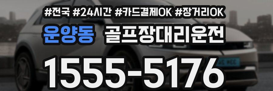 운양동 골프장대리운전