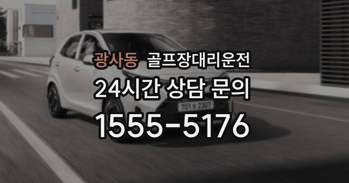 골프장대리운전 서비스