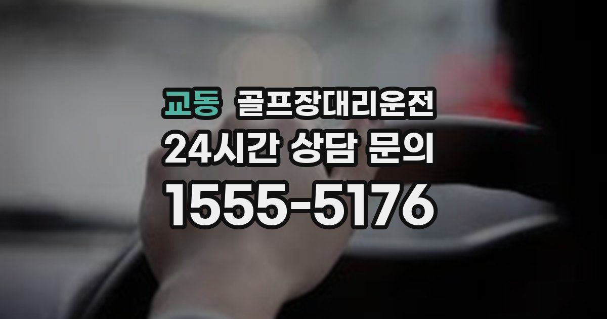 골프장대리운전 서비스