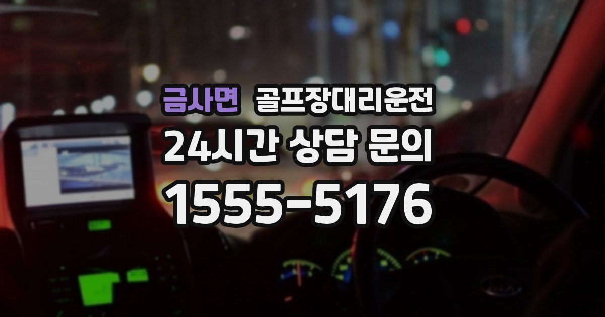 골프장대리운전 서비스