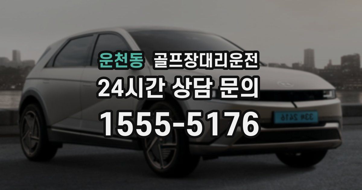 골프장대리운전 서비스