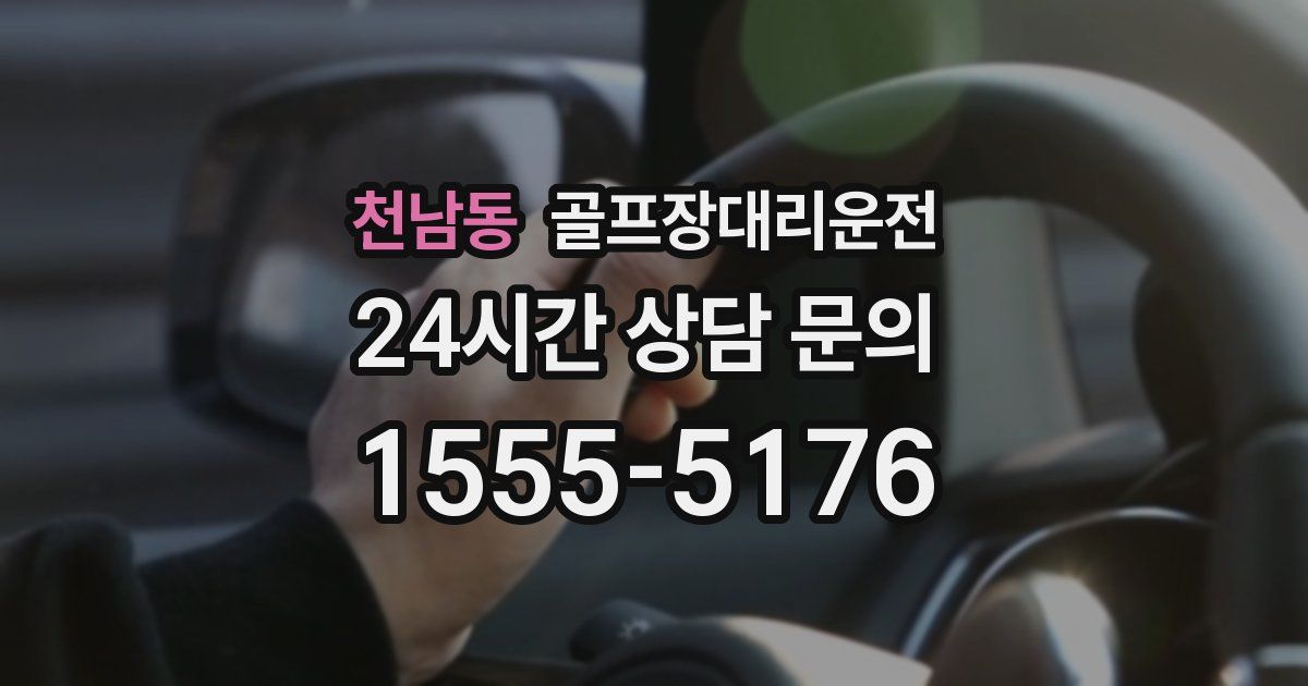 골프장대리운전 서비스