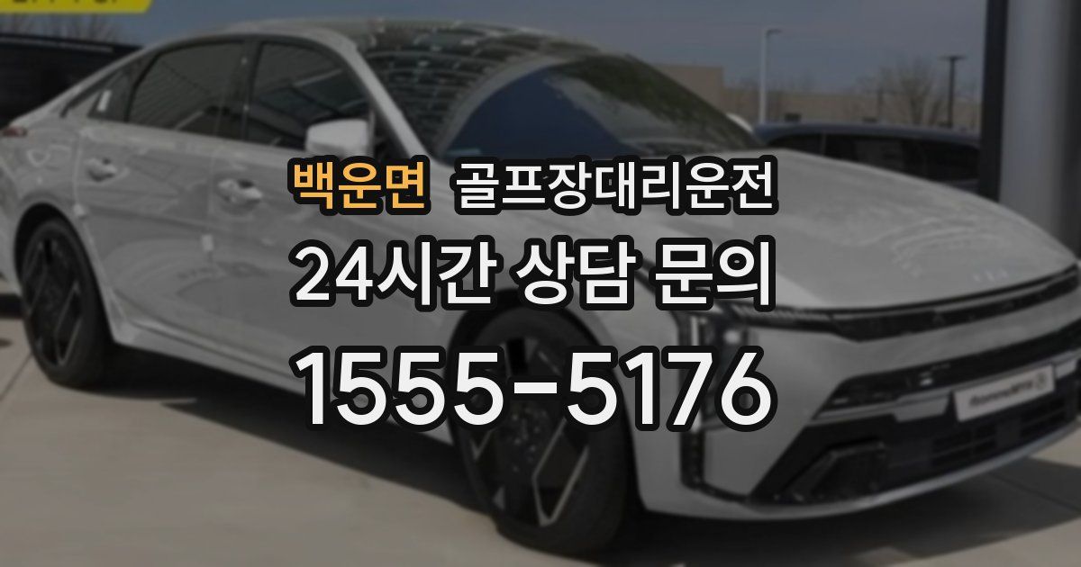 골프장대리운전 서비스