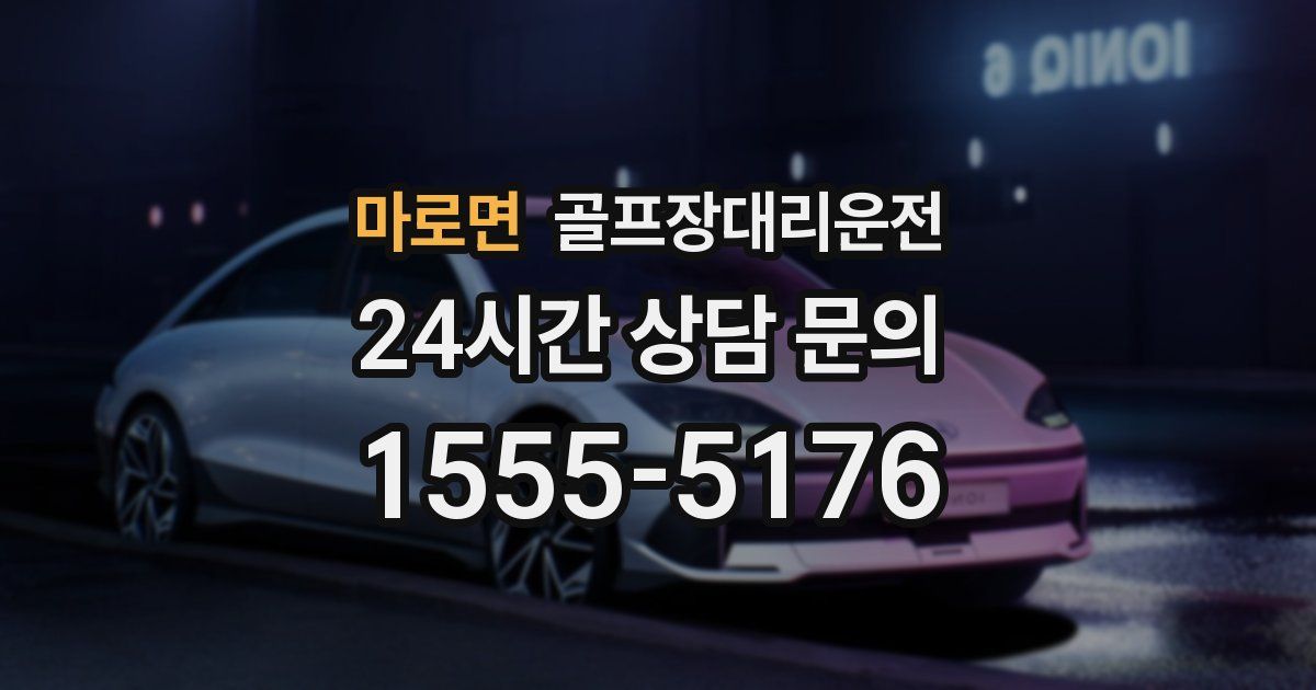 골프장대리운전 서비스