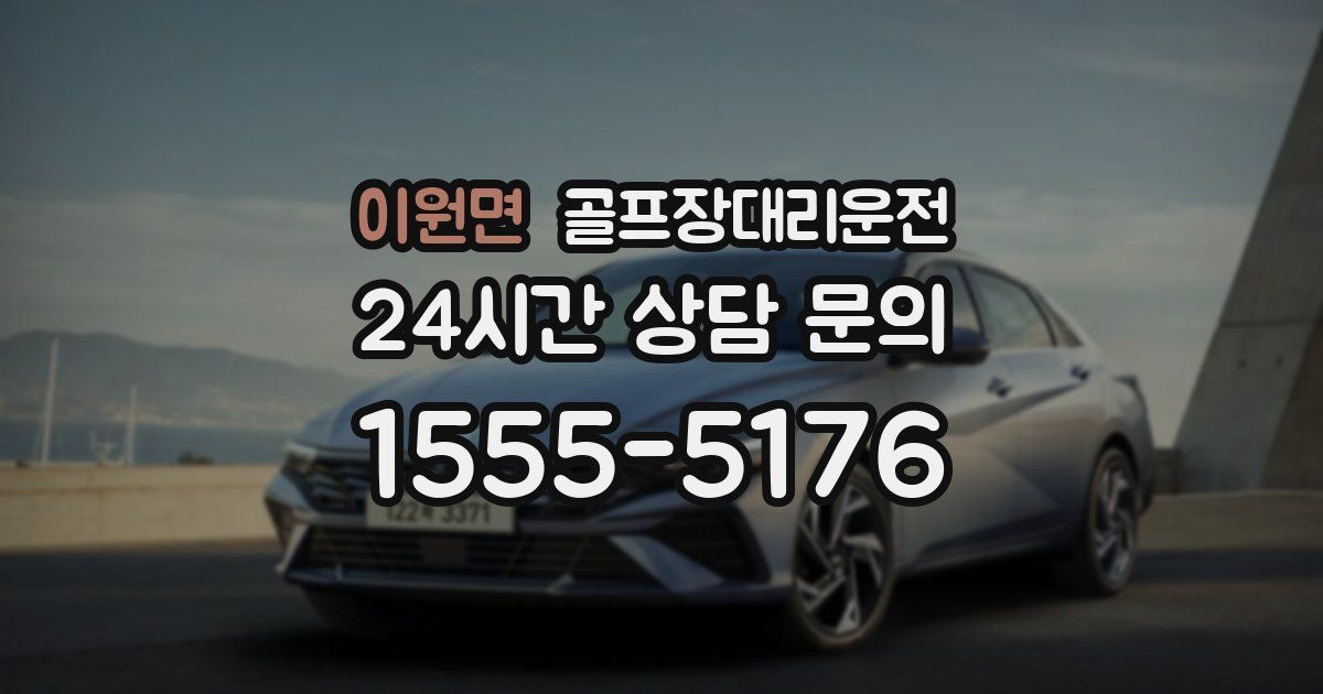 골프장대리운전 서비스