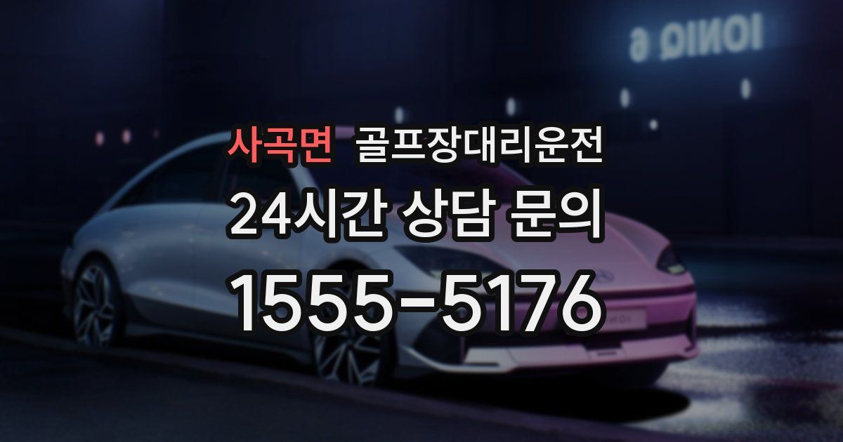 골프장대리운전 서비스