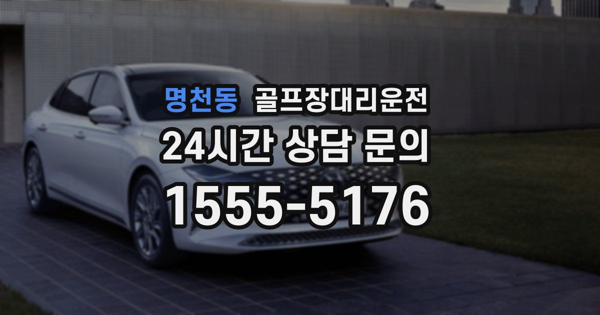 골프장대리운전 서비스