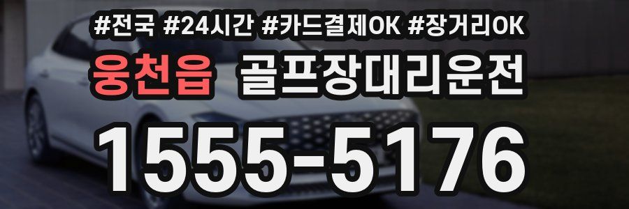 웅천읍 골프장대리운전