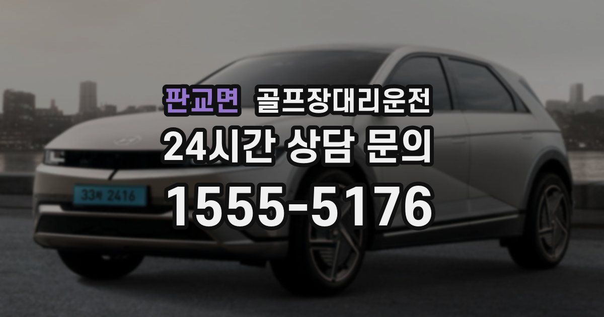 골프장대리운전 서비스