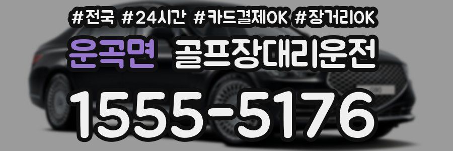 운곡면 골프장대리운전