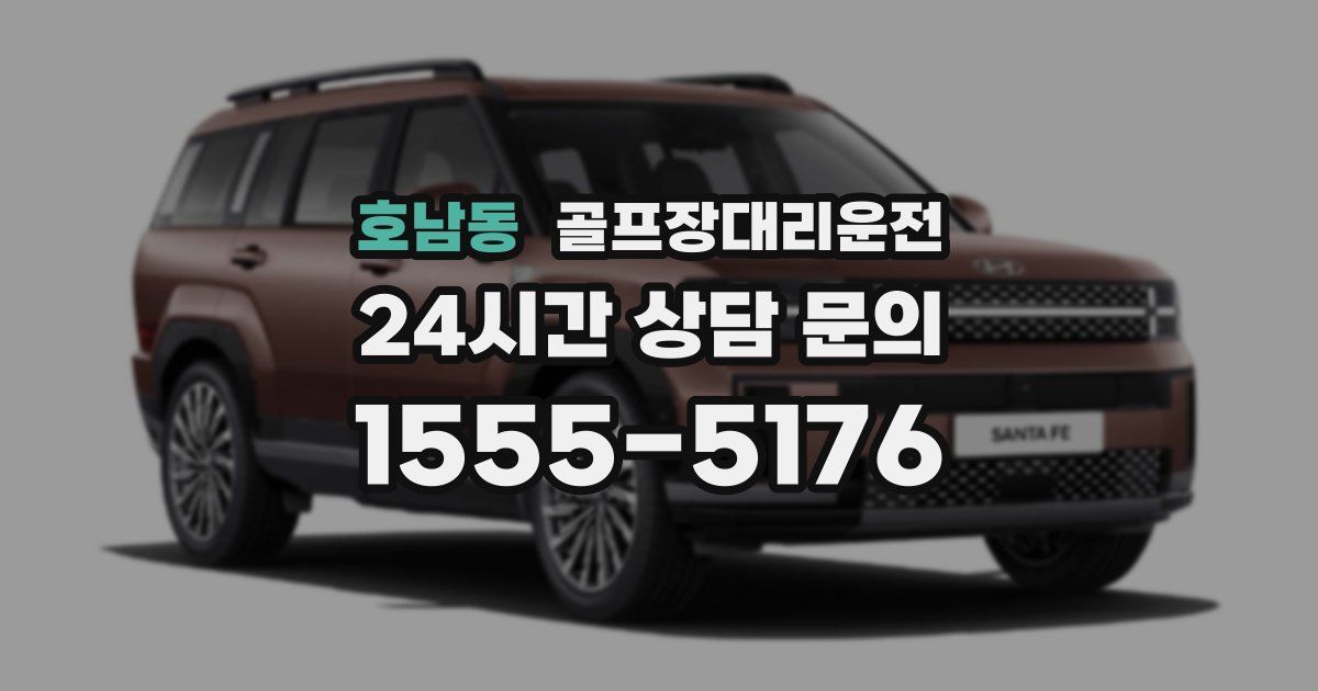 골프장대리운전 서비스