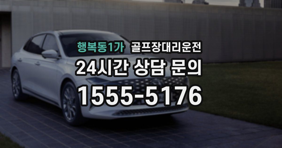 골프장대리운전 서비스