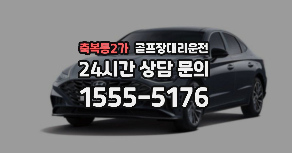 골프장대리운전 서비스