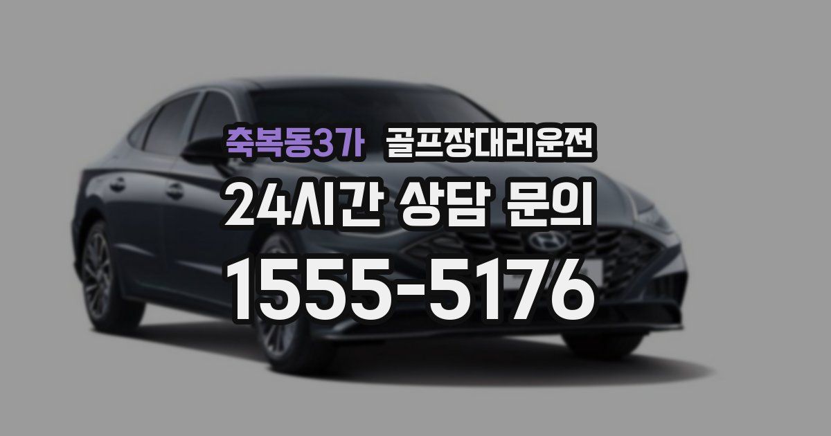 골프장대리운전 서비스