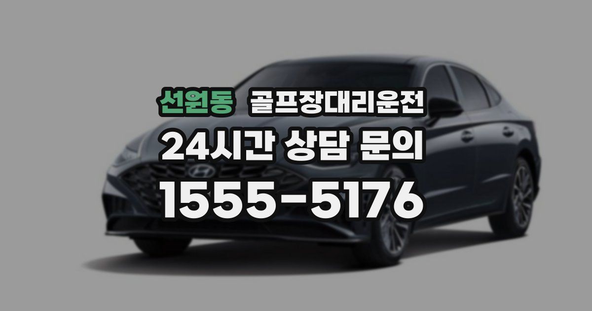 골프장대리운전 서비스