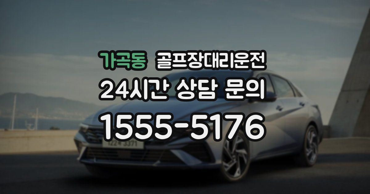 골프장대리운전 서비스