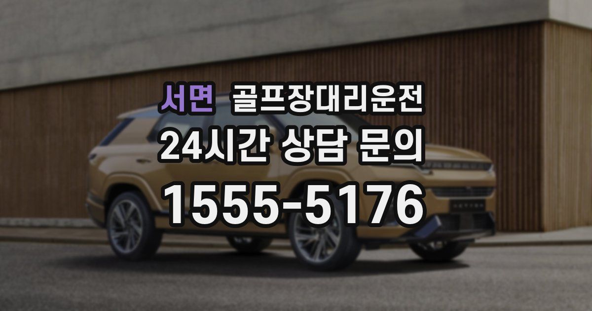 골프장대리운전 서비스