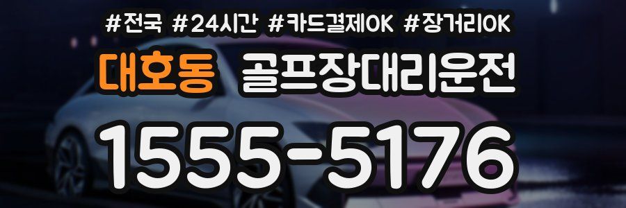 대호동 골프장대리운전