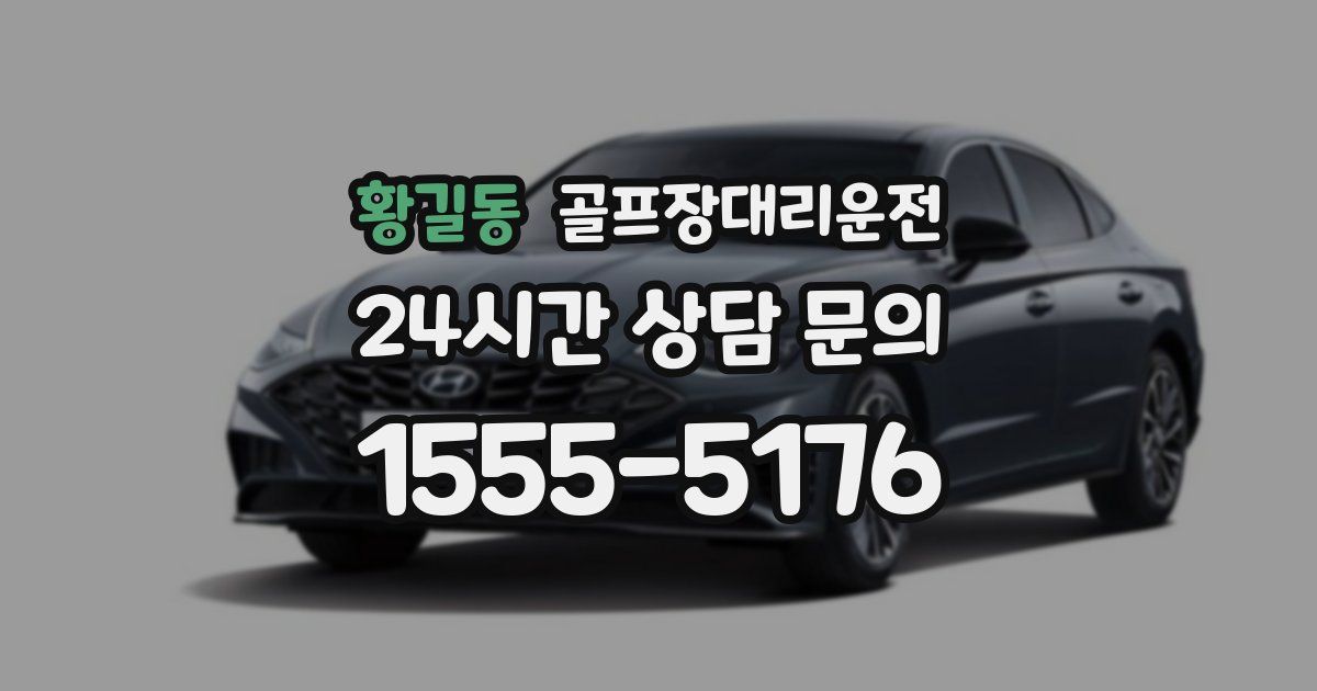 골프장대리운전 서비스