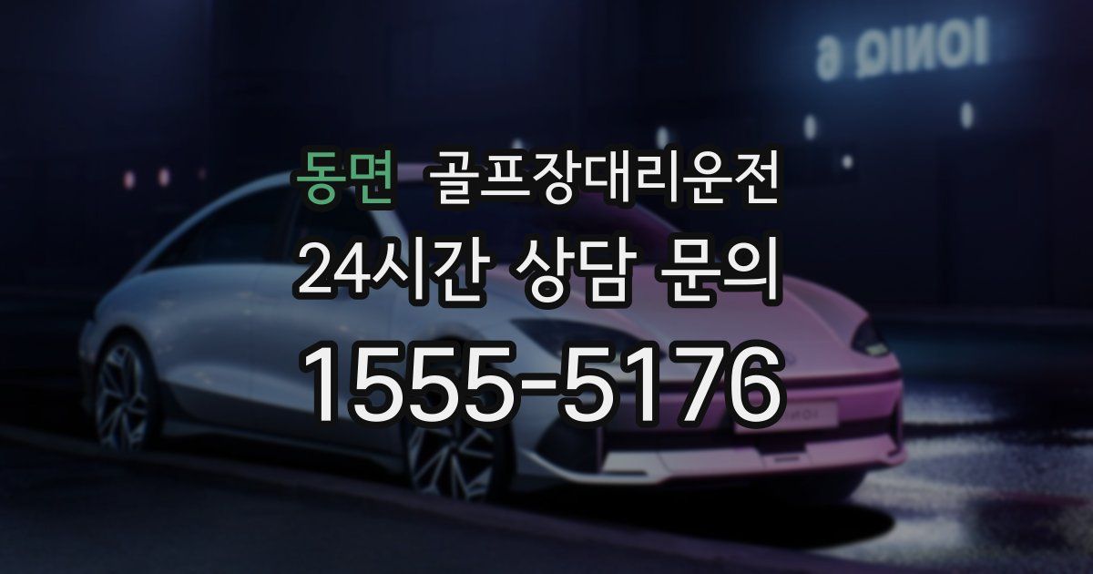 골프장대리운전 서비스