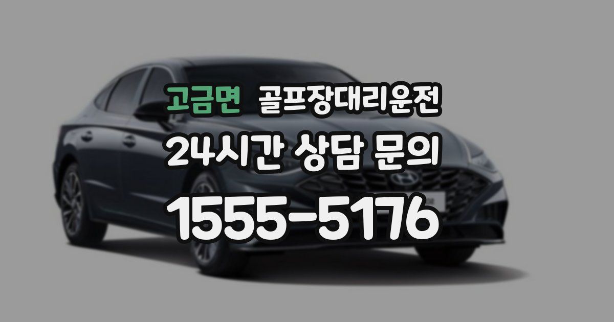 골프장대리운전 서비스