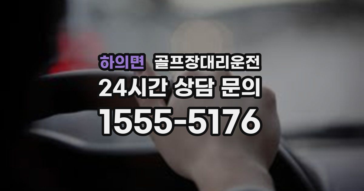 골프장대리운전 서비스