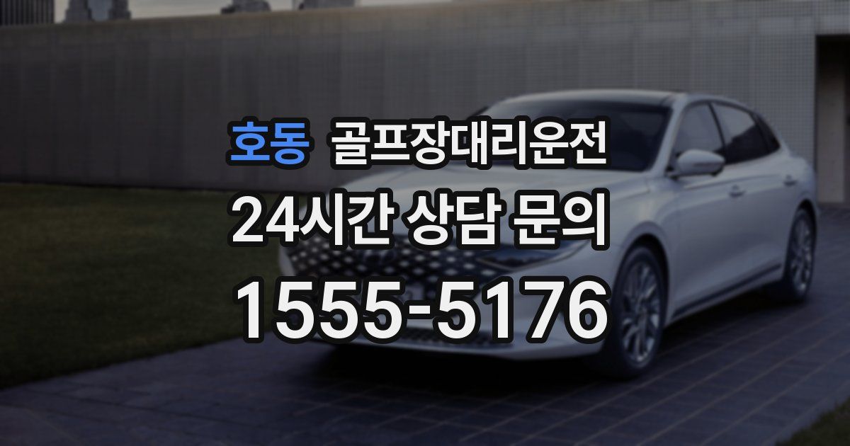 골프장대리운전 서비스