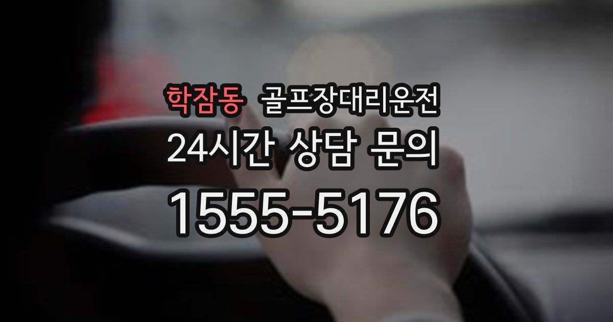 골프장대리운전 서비스