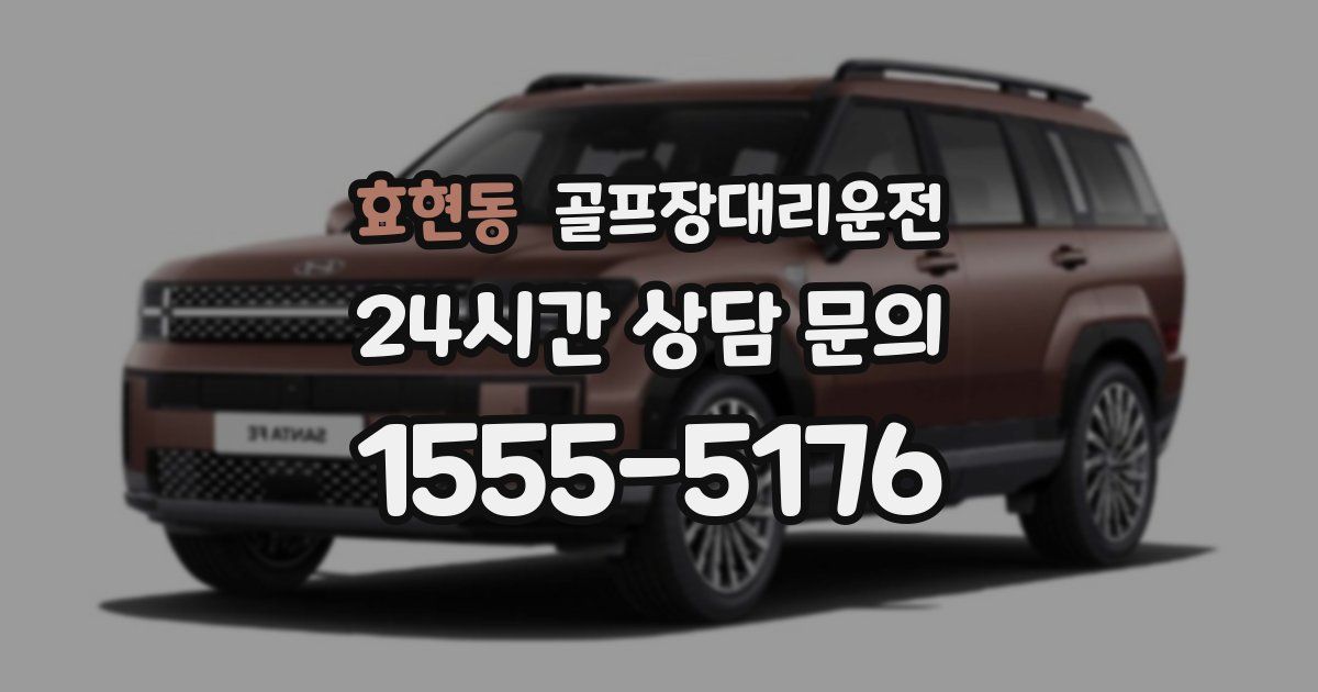 골프장대리운전 서비스