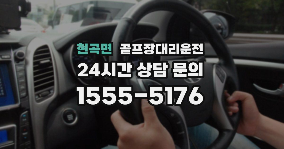 골프장대리운전 서비스