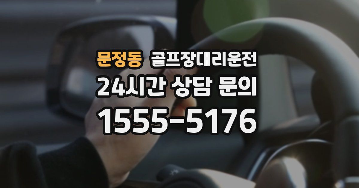 골프장대리운전 서비스