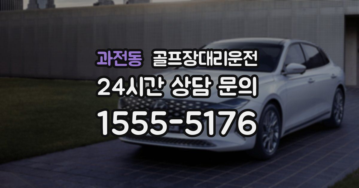 골프장대리운전 서비스