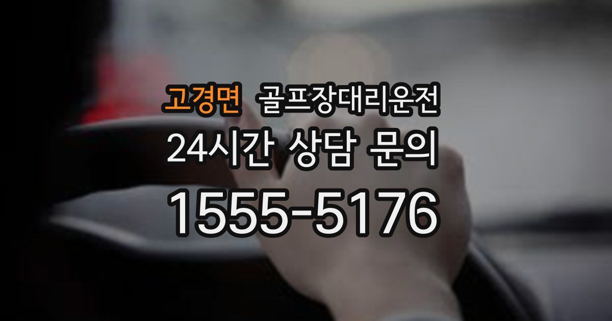 골프장대리운전 서비스