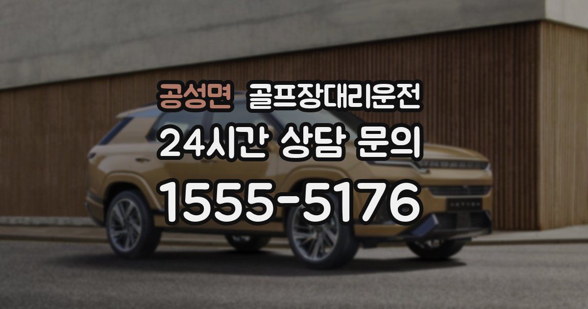 골프장대리운전 서비스