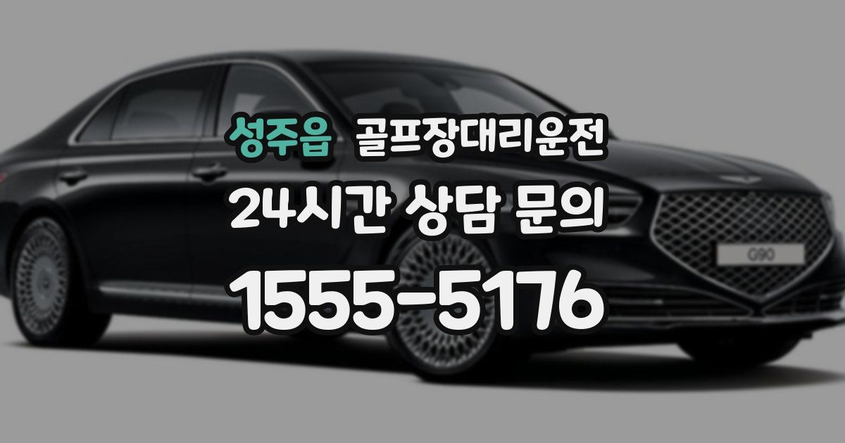 골프장대리운전 서비스
