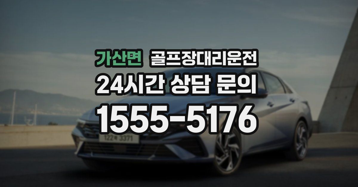 골프장대리운전 서비스