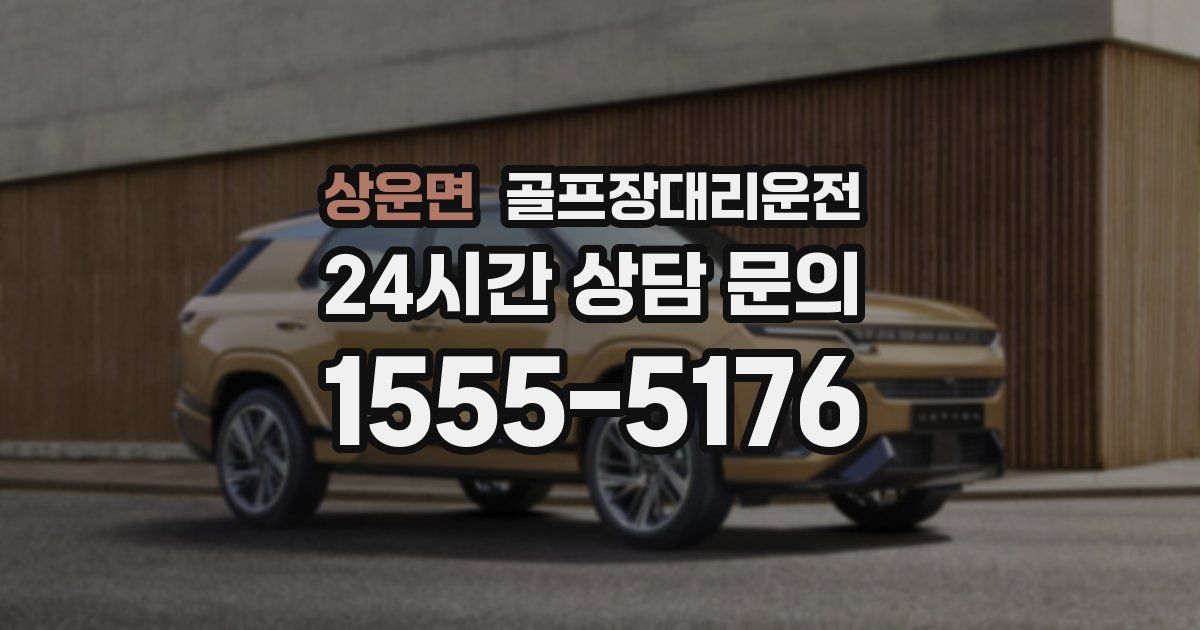 골프장대리운전 서비스