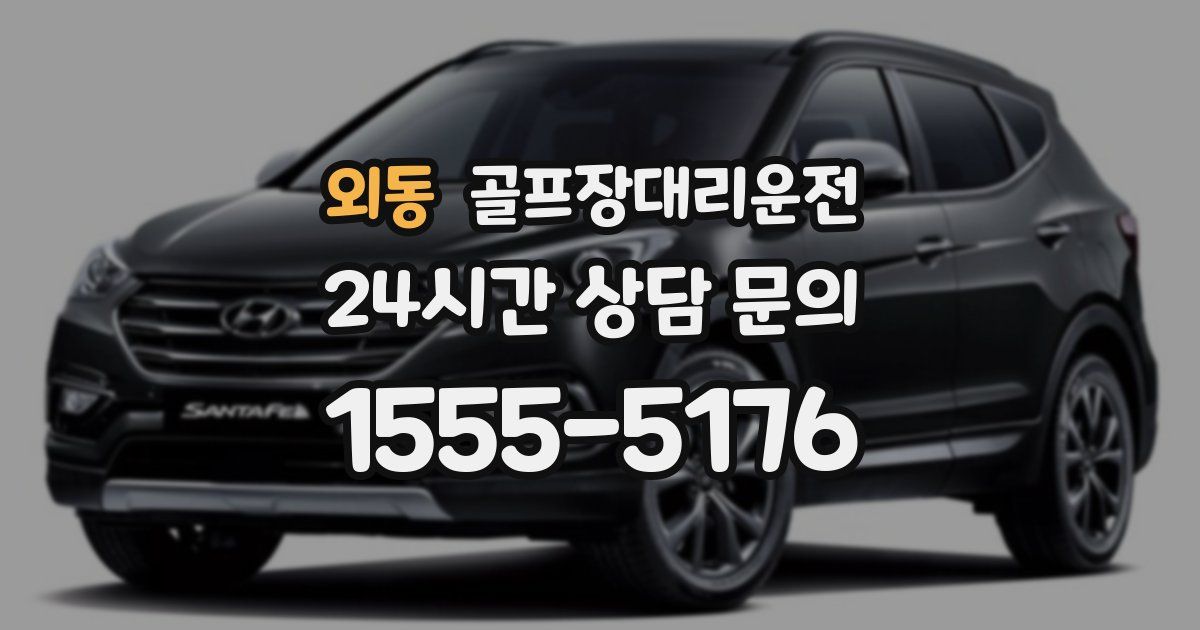 골프장대리운전 서비스