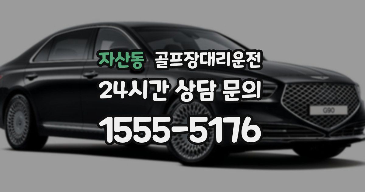 골프장대리운전 서비스