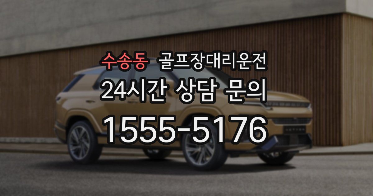 골프장대리운전 서비스