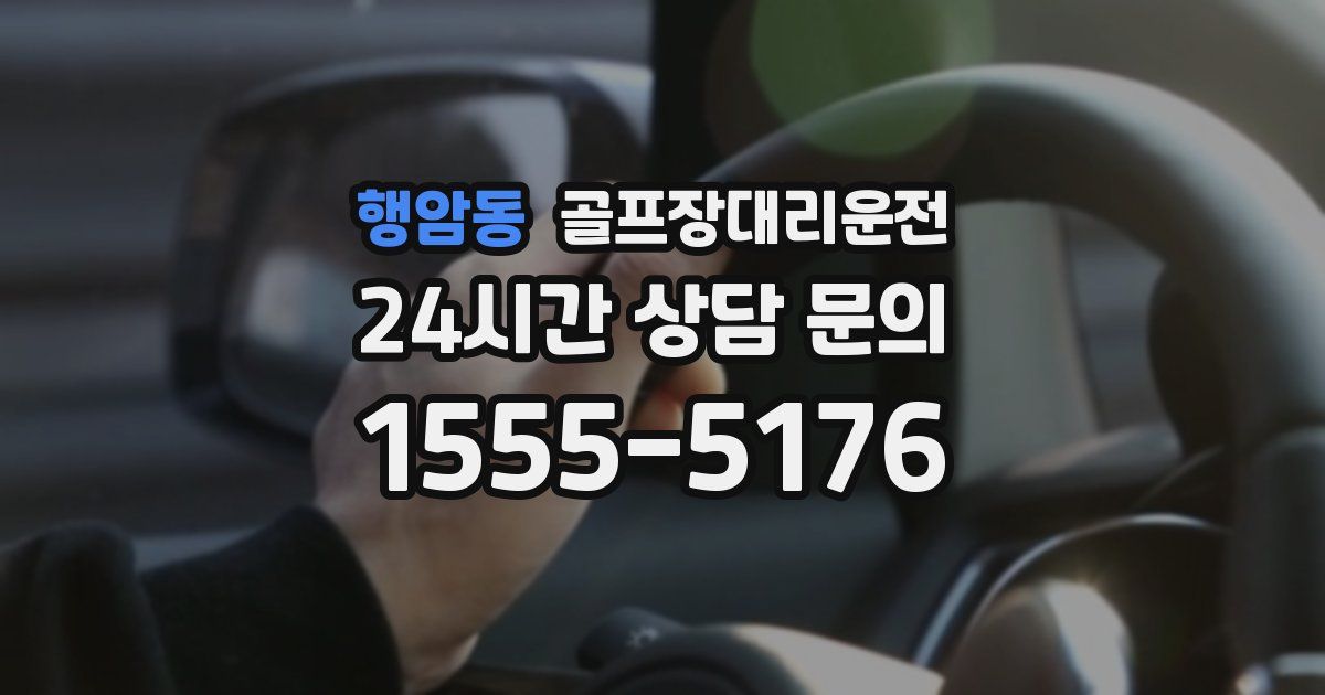 골프장대리운전 서비스